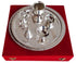 Brass Puja Thali Set With Velvet Box 0.414kg